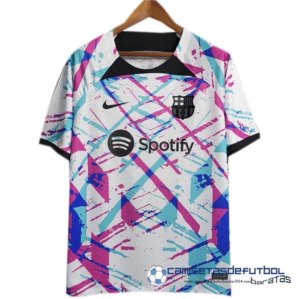 Nike Tailandia Especial Camiseta Barcelona Equipación 2023 2024 Blanco Purpura