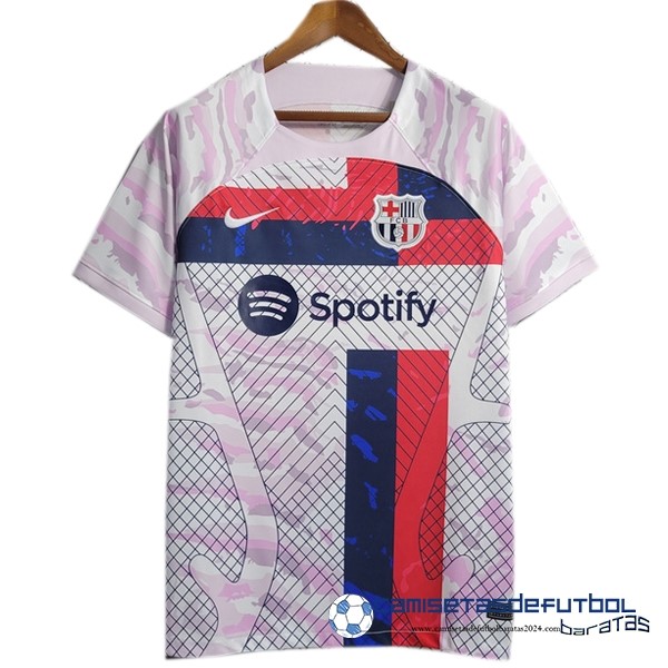 Nike Tailandia Especial Camiseta Barcelona Equipación 2023 2024 Blanco Rojo