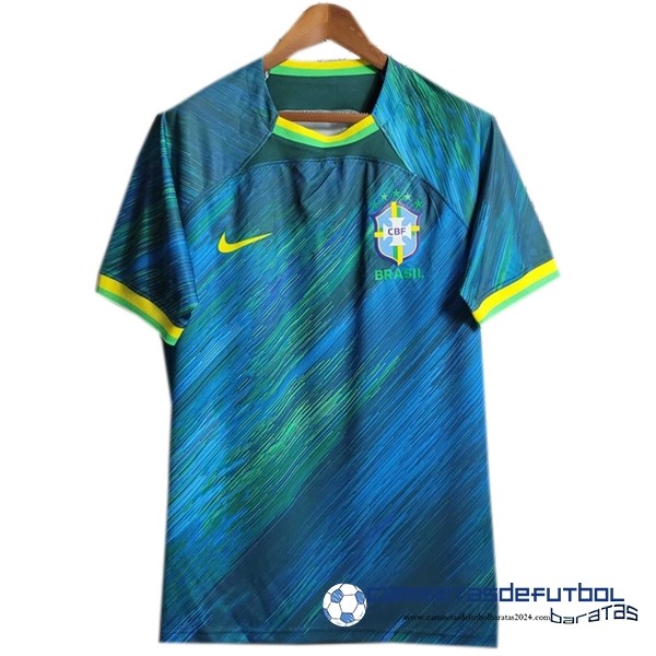Nike Tailandia Especial Camiseta Brasil 2022 Azul Verde