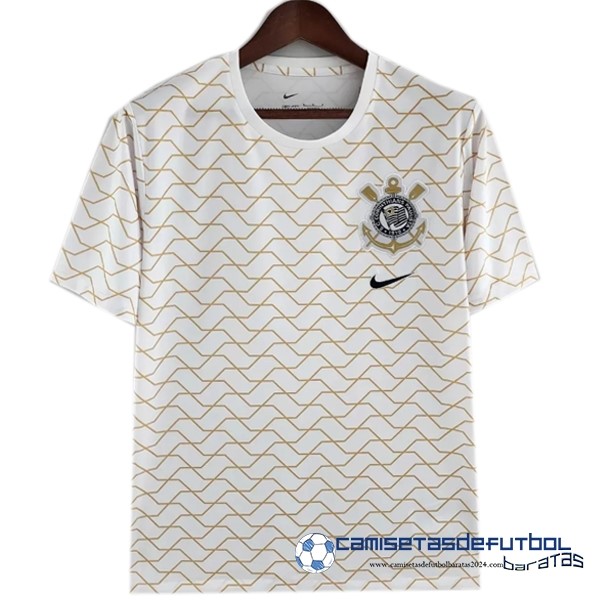 Nike Tailandia Especial Camiseta Corinthians Paulista 2022 Equipación 2023 Blanco Amarillo