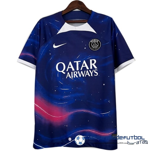 Nike Tailandia Especial Camiseta Paris Saint Germain Equipación 2023 2024 Azul Marino