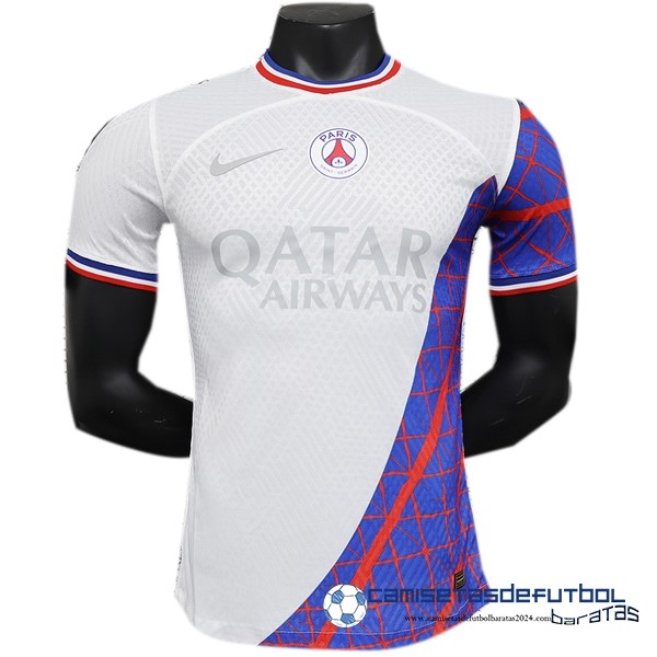 Nike Tailandia Especial Jugadores Camiseta Paris Saint Germain Equipación 2023 2024 Blanco Purpura