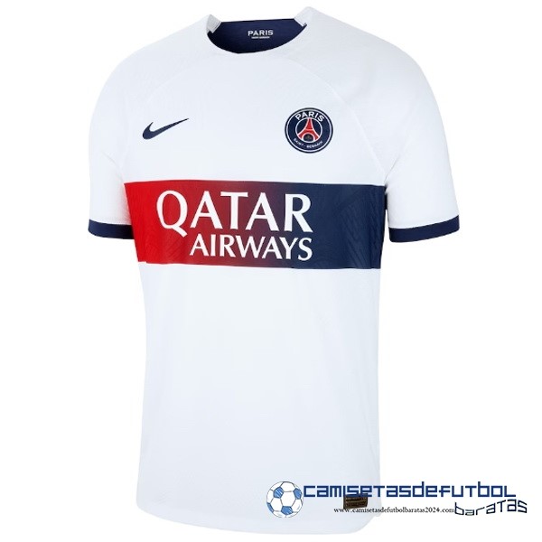 Nike Tailandia Jugadores Segunda Camiseta Paris Saint Germain Equipación 2023 2024 Blanco