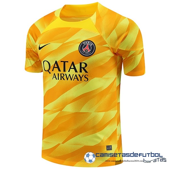 Nike Tailandia Portero Camiseta Paris Saint Germain Equipación 2023 2024 Amarillo
