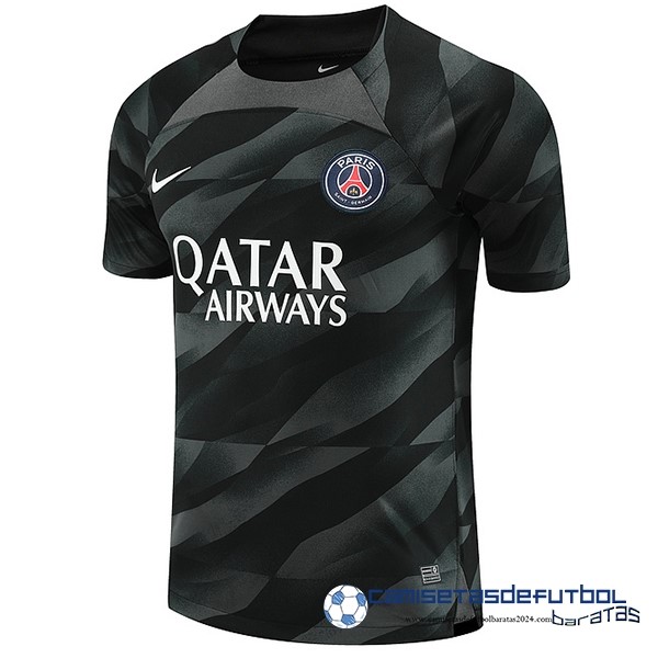 Nike Tailandia Portero Camiseta Paris Saint Germain Equipación 2023 2024 Negro