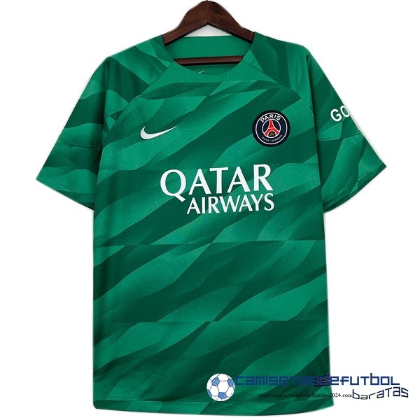 Nike Tailandia Portero Camiseta Paris Saint Germain Equipación 2023 2024 Verde