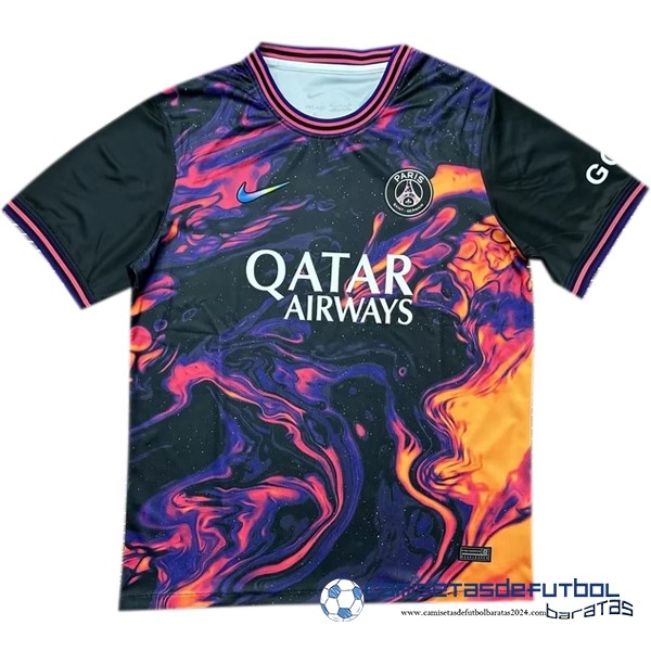 Nike Tailandia Previo al partido Camiseta Paris Saint Germain Equipación 2023 2024 Purpura Negro