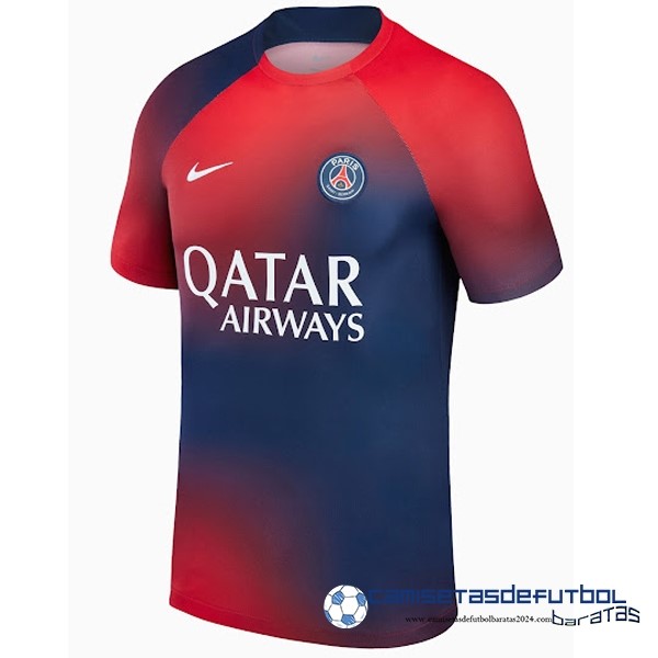Nike Tailandia Previo al partido Camiseta Paris Saint Germain Equipación 2023 2024 Rojo Azul