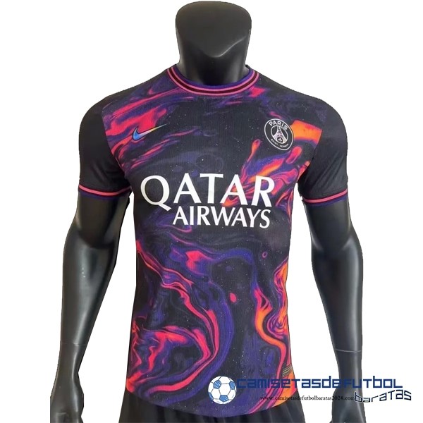 Nike Tailandia Previo al partido Jugadores Camiseta Paris Saint Germain Equipación 2023 2024 Purpura Negro
