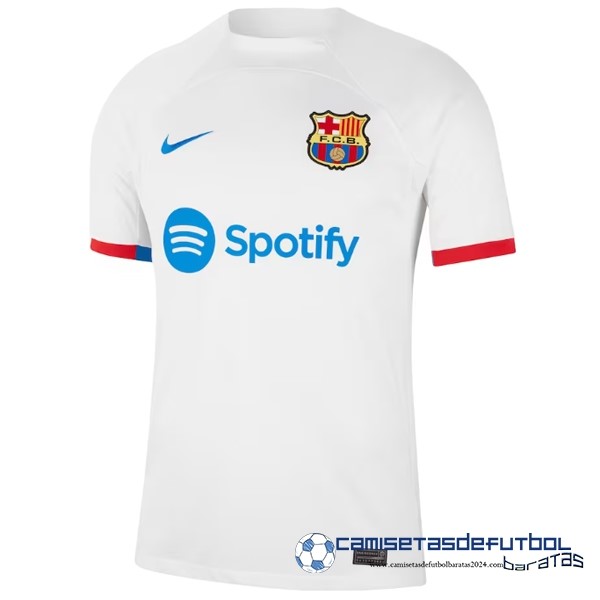 Nike Tailandia Segunda Camiseta Barcelona Equipación 2023 2024 Blanco