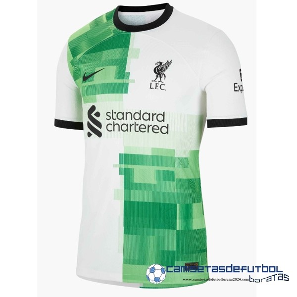 Nike Tailandia Segunda Jugadores Camiseta Liverpool Equipación 2023 2024 Verde Blanco