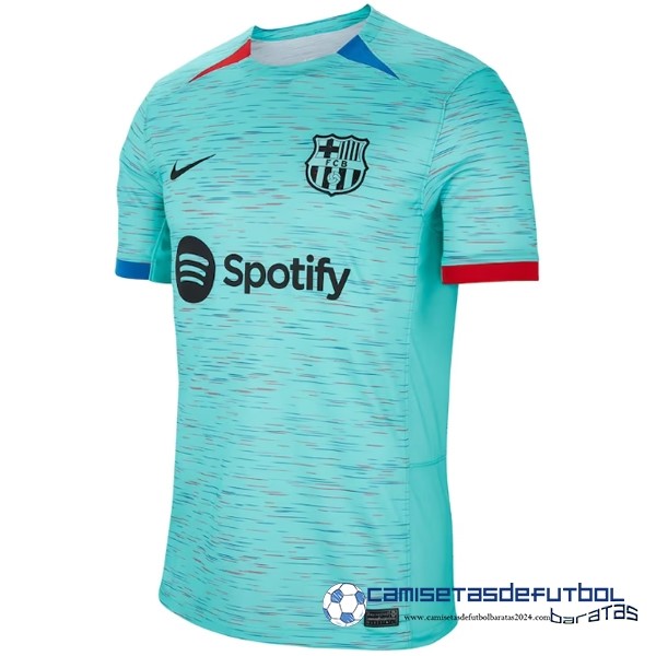 Nike Tailandia Tercera Camiseta Barcelona Equipación 2023 2024 Azul Verde