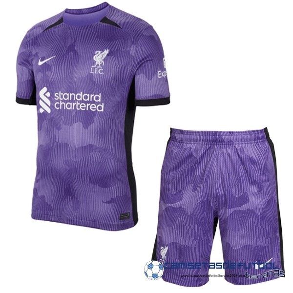 Nike Tercera Conjunto De Hombre Liverpool Equipación 2023 2024 Purpura
