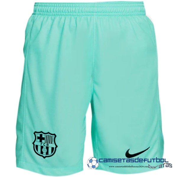 Nike Tercera Pantalones Barcelona Equipación 2023 2024 Azul Verde