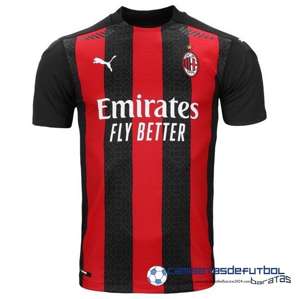 PUMA Casa Camiseta AC Milan Retro Equipación 2020 2021 Rojo Negro