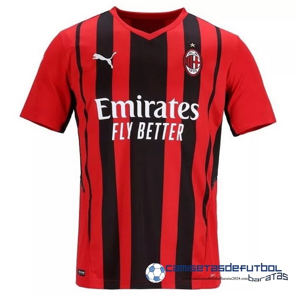 PUMA Casa Camiseta AC Milan Retro Equipación 2021 2022 Rojo Negro