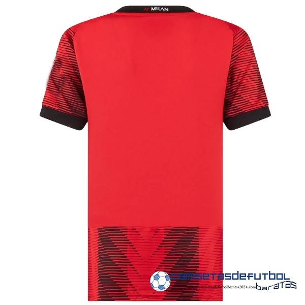 PUMA Casa Camiseta Mujer AC Milan  Equipación 2023 2024 Rojo
