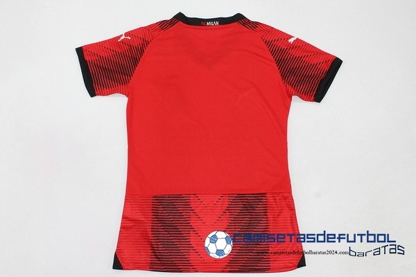 PUMA Casa Camiseta Mujer AC Milan  Equipación 2023 2024 Rojo