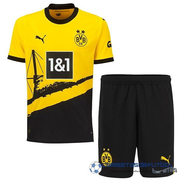 PUMA Casa Conjunto De Niños Borussia Dortmund Equipación 2023 2024 Amarillo