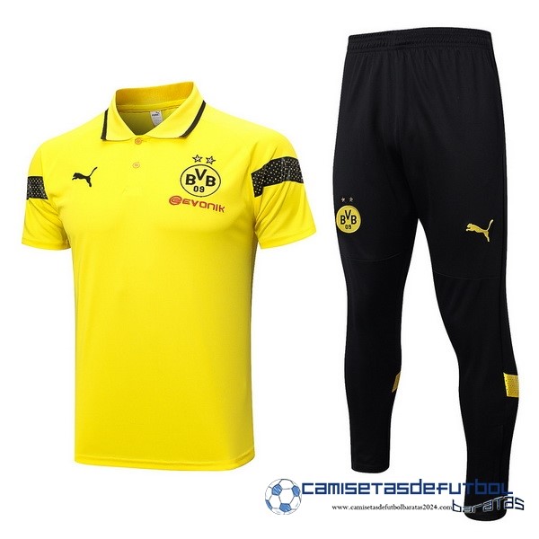PUMA Conjunto Completo Polo Borussia Dortmund Equipación 2023 2024 Amarillo Negro