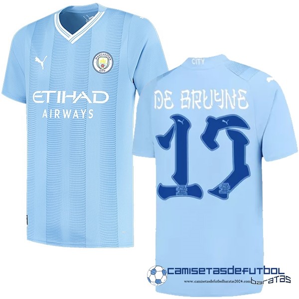 PUMA NO.17 De Bruyne Casa Camiseta Manchester City Equipación 2023 2024 Azul