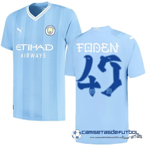 PUMA NO.47 Foden Casa Camiseta Manchester City Equipación 2023 2024 Azul