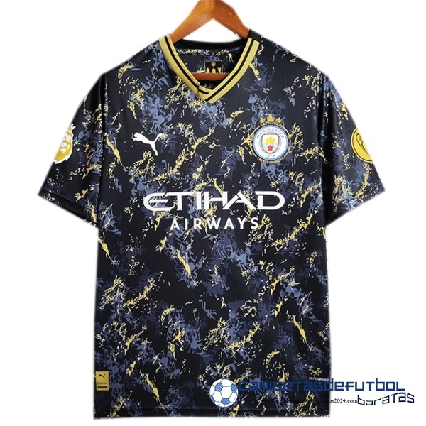 PUMA Tailandia Especial Camiseta Manchester City Equipación 2023 2024 Negro Amarillo