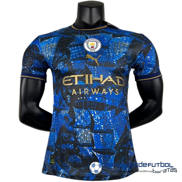 PUMA Tailandia Jugadores Especial Camiseta Manchester City Equipación 2023 2024 Azul Marino