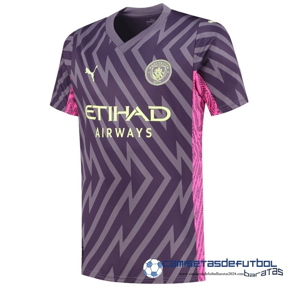 PUMA Tailandia Portero Camiseta Manchester City Equipación 2023 2024 Purpura