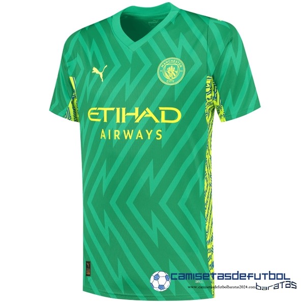 PUMA Tailandia Portero Camiseta Manchester City Equipación 2023 2024 Verde