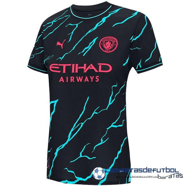 PUMA Tercera Camiseta Mujer Manchester City Equipación 2023 2024 Negro