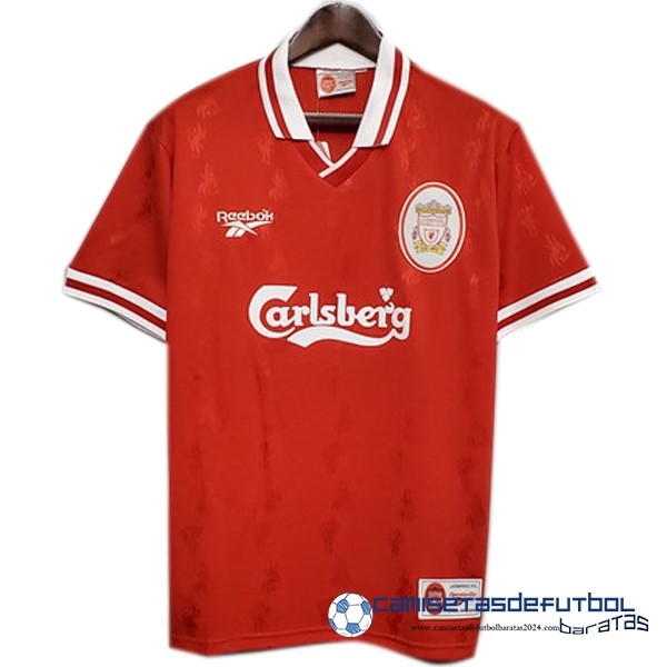Reebok Casa Camiseta Liverpool Retro Equipación 1996 1997 Rojo