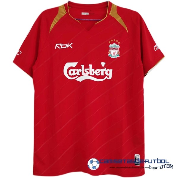 Reebok Casa Camiseta Liverpool Retro Equipación 2005 Rojo
