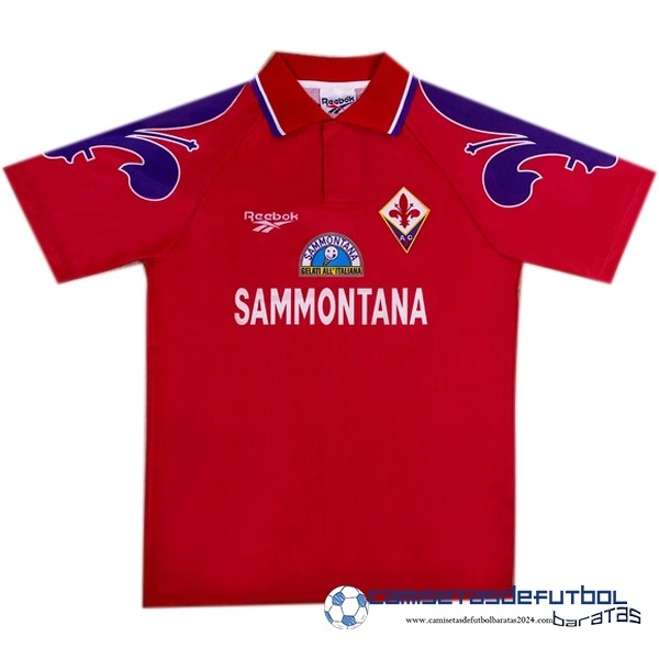 Reebok Tercera Camiseta Fiorentina Retro Equipación 1995 1997 Rojo