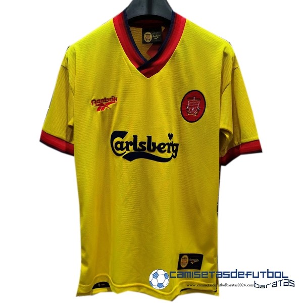 Reebok Tercera Camiseta Liverpool Retro Equipación 1997 1998 Amarillo