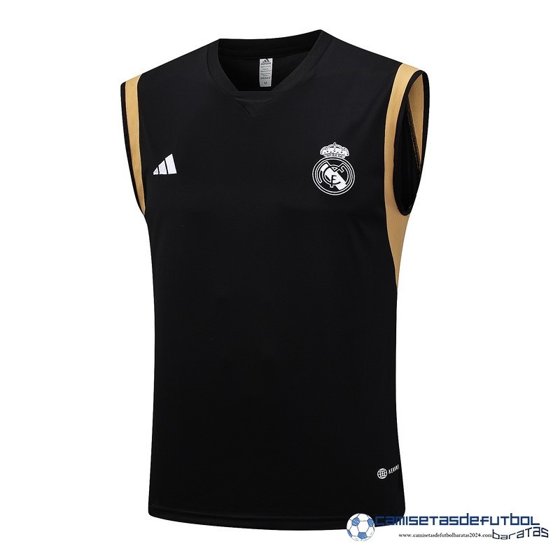 adidas Camiseta Sin Mangas Real Madrid Equipación 2023 2024 Negro Amarillo