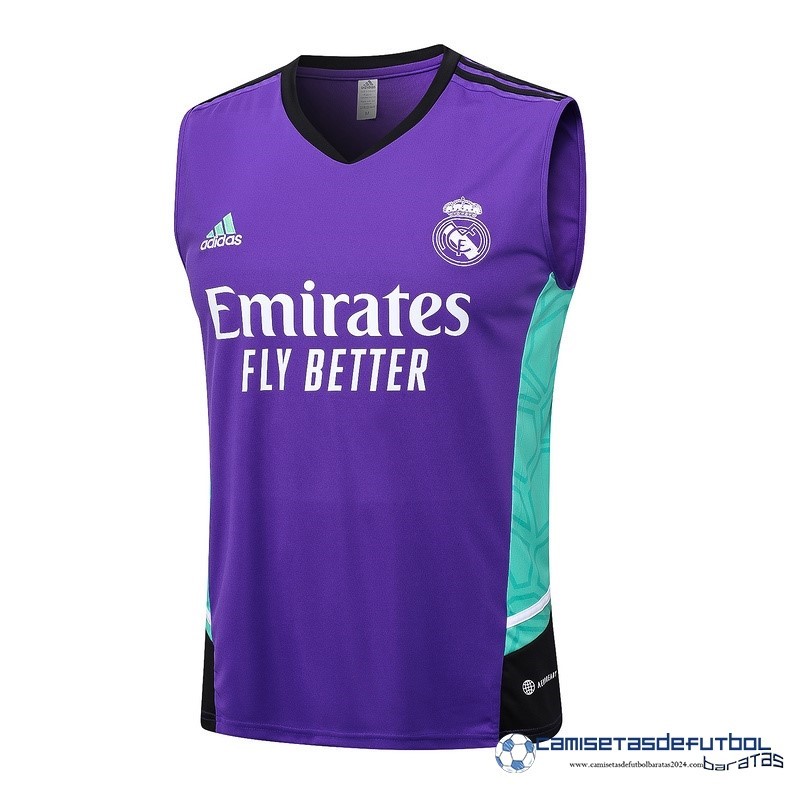 adidas Camiseta Sin Mangas Real Madrid Equipación 2023 2024 Purpura Verde
