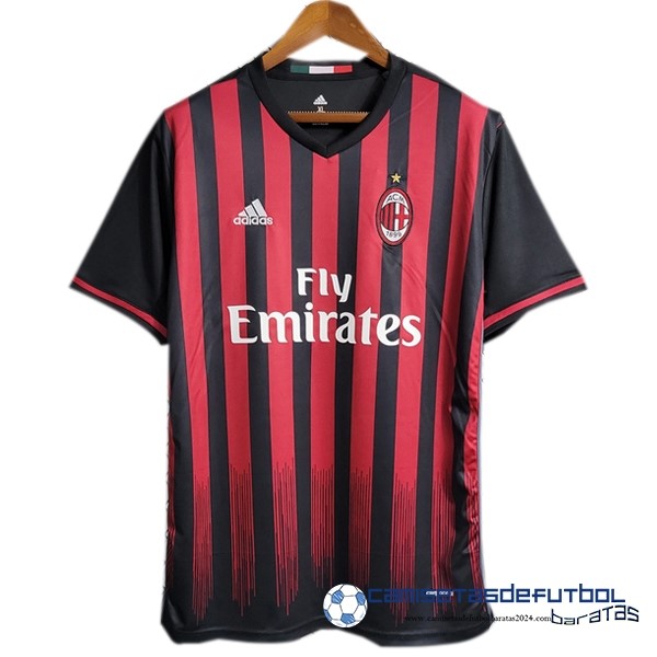 adidas Casa Camiseta AC Milan Retro Equipación 2016 2017 Rojo