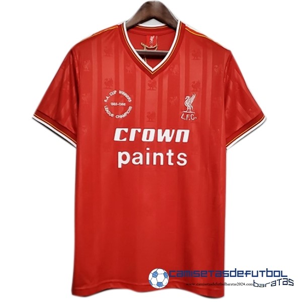 adidas Casa Camiseta Liverpool Retro Equipación 1985 Rojo