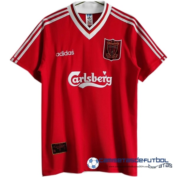 adidas Casa Camiseta Liverpool Retro Equipación 1995 1996 Rojo