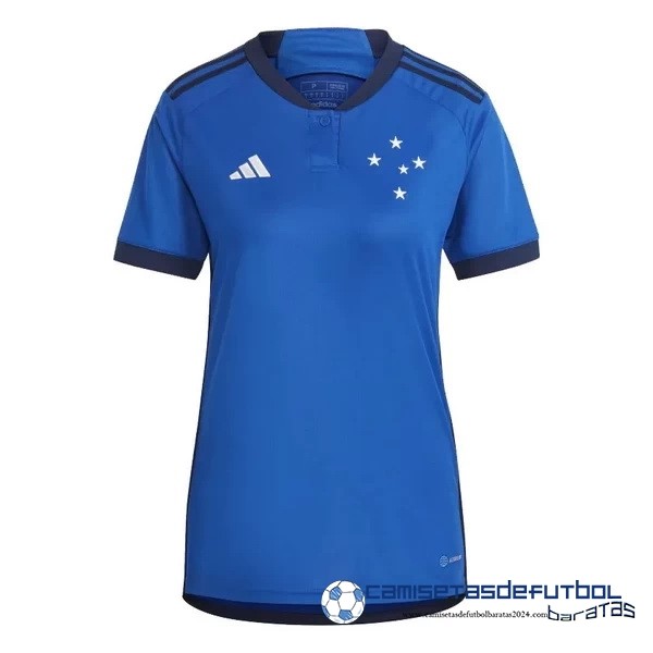 adidas Casa Camiseta Mujer Cruzeiro EC Equipación 2023 2024 Azul