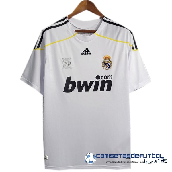 adidas Casa Camiseta Real Madrid Retro Equipación 2009 2010 Blanco