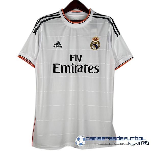 adidas Casa Camiseta Real Madrid Retro Equipación 2013 2014 Blanco