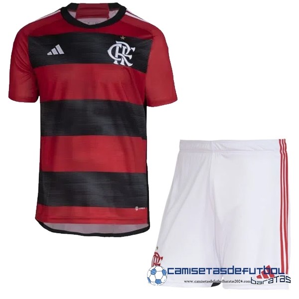 adidas Casa Conjunto De Niños Flamengo Equipación 2023 2024 Rojo
