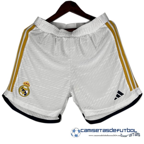 adidas Casa Jugadores Pantalones Real Madrid Equipación 2023 2024 Blanco