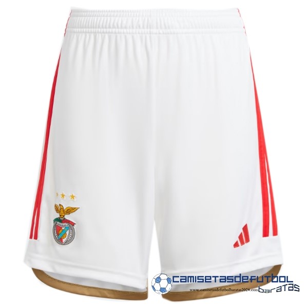 adidas Casa Pantalones Benfica Equipación 2023 2024 Blanco