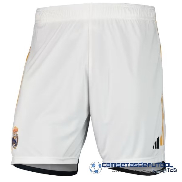 adidas Casa Pantalones Real Madrid Equipación 2023 2024 Blanco