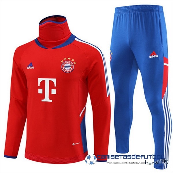 adidas Conjunto Completo Sudadera Entrenamiento Bayern Múnich Equipación 2023 2024 Rojo I Azul