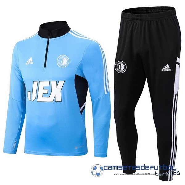 adidas Conjunto Completo Sudadera Entrenamiento Feyenoord Rotterdam 2022 Equipación 2023 Azul Negro