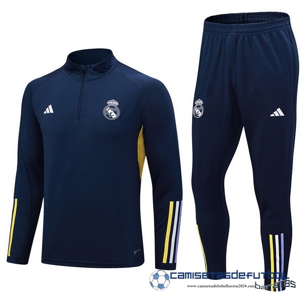 adidas Conjunto Completo Sudadera Entrenamiento Real Madrid Equipación 2023 2024 Azul I Marino